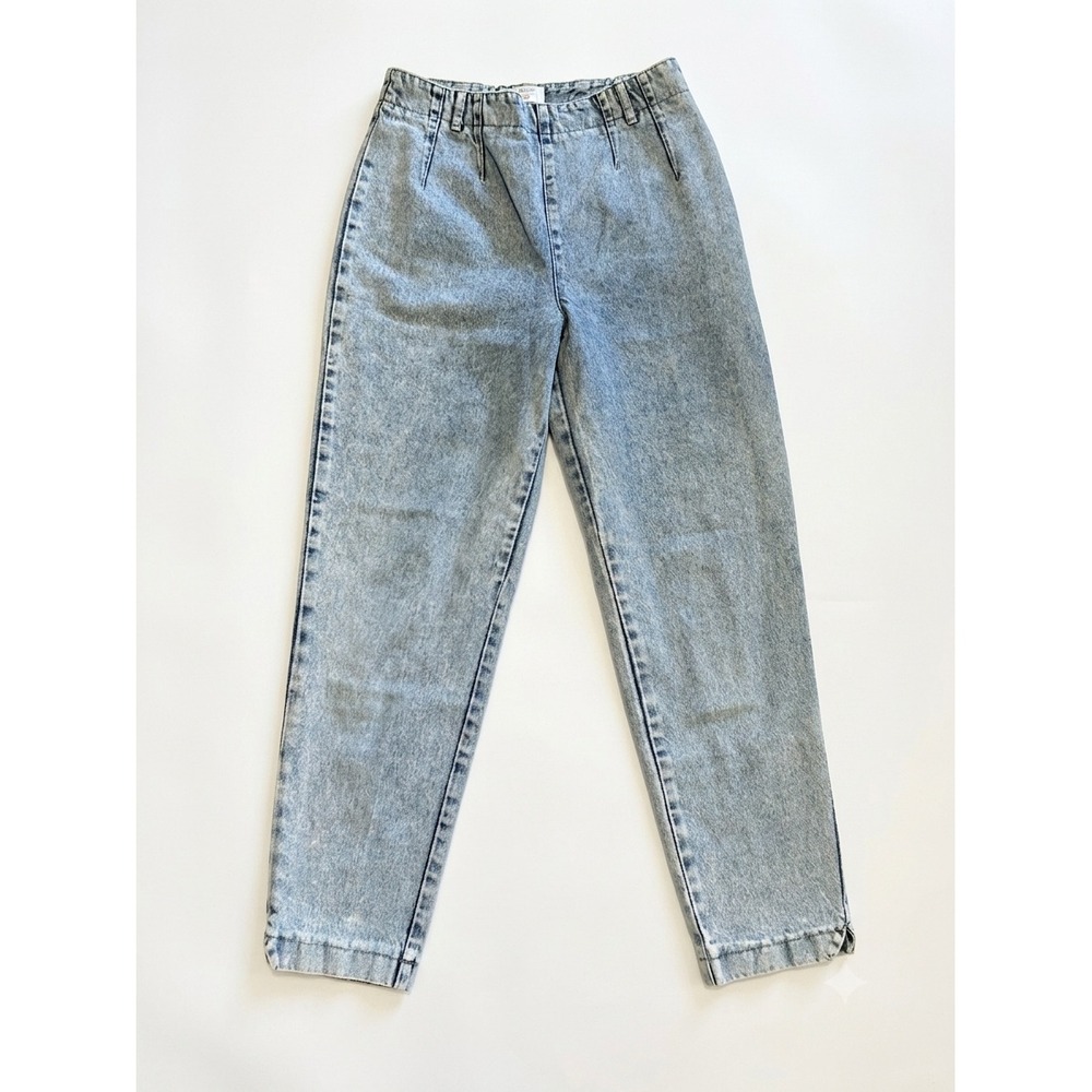 Vintage Calvin Klein Sport Acid Wash Mom Jeans High Waist Pleated Tapered USA 10